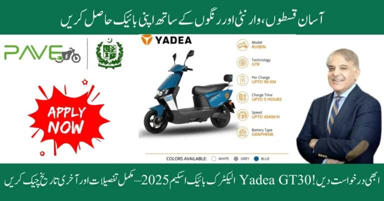 Yadea GT30 E-Bike Scheme 2025