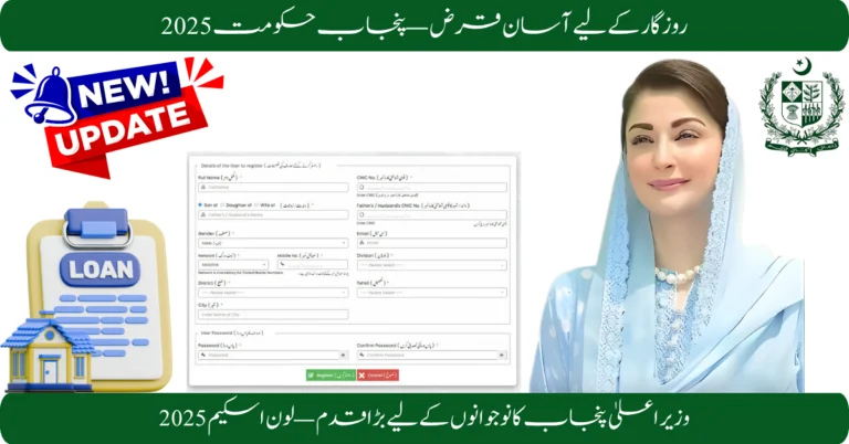 CM Punjab Loan Scheme 2025 Online Apply Form
